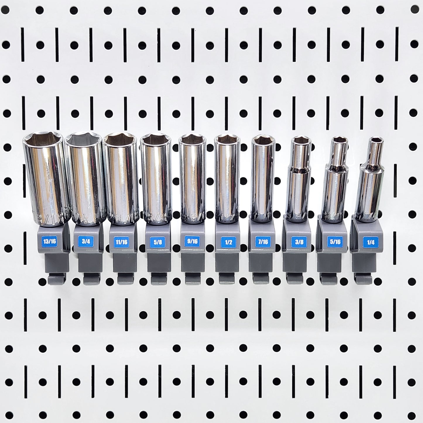 Bracket kit - 71 piece assortment of brackets for tool wall organization