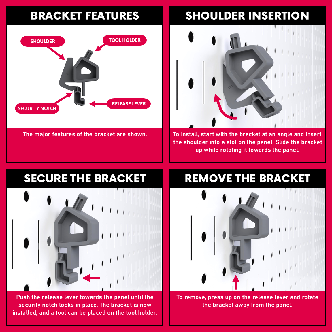 1/4" Socket Bracket [10 pack] Model 101