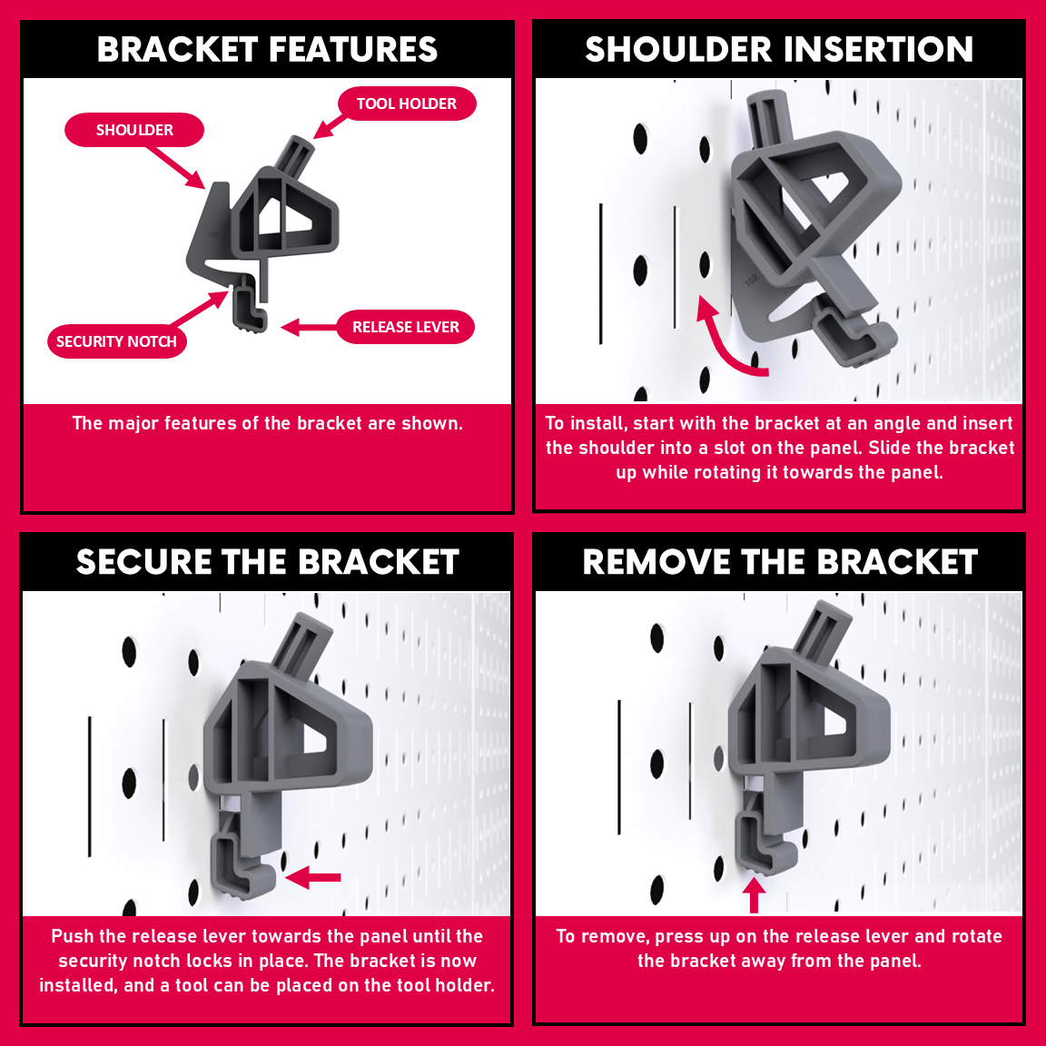 3/8" Socket Bracket [10 pack] Model 102
