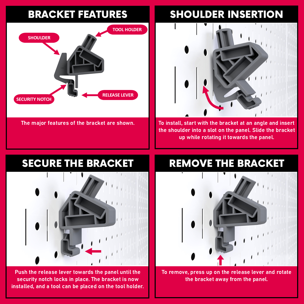 1/2" Socket Bracket [10 Pack] Model 103