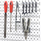 Bracket kit - 71 piece assortment of brackets for tool wall organization