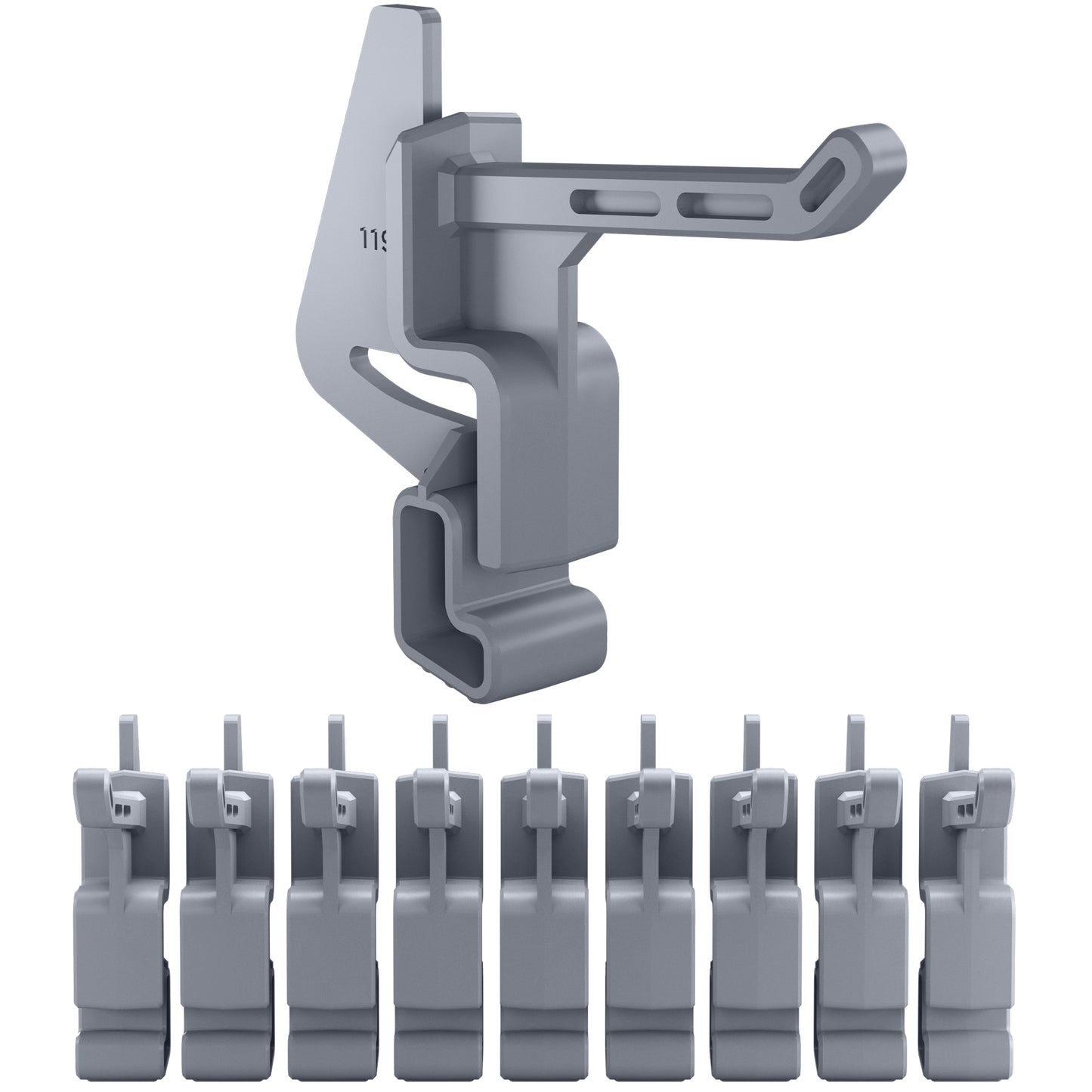 1" Plastic Hook Bracket [10 pack] Model 119